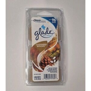 Glade Cashmere Woods Wax Melts Brand New 6 wax melts 2.3 oz